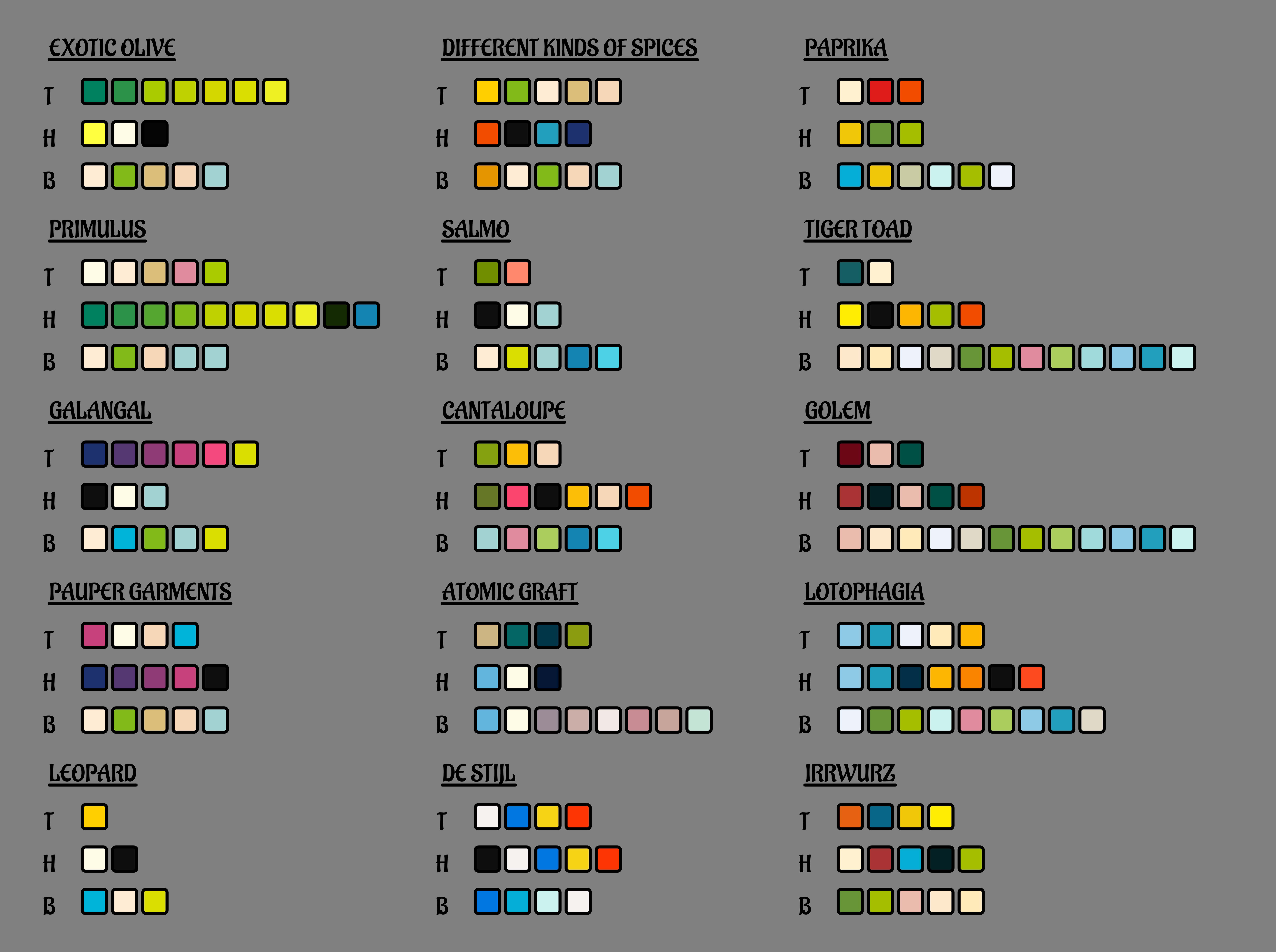 Look at all of dem palettes ( ˘ ³˘)♥